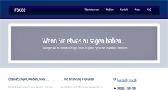 Desktop Screenshot of irox.de