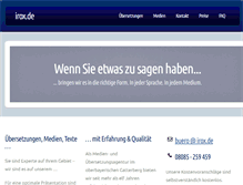 Tablet Screenshot of irox.de
